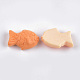 樹脂デコデンカボション  たい焼き  模造食品  サンゴ  19x14x6.5mm CRES-T011-04-3