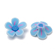 Handmade Polymer Clay Flower Beads X-CLAY-S089-01-3