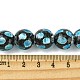 Серебряные песочные бусины лэмпворк ручной работы LAMP-A003-01A-4