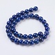 Chapelets de perles en lapis-lazuli naturel G-G423-10mm-A-2