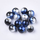 Perles en plastique imitation perles arc-en-abs OACR-Q174-10mm-11-1