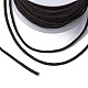 ナイロン糸コード  DIY編組ボールジュエリーコードを作る  ココナッツブラウン  1.5mm  約14.21ヤード（13m）/ロール NWIR-K018-1.5mm-07-3