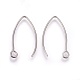 304 Stainless Steel Earring Hooks STAS-O119-03P-2