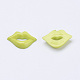 Acrylic Lip Shaped Cabochons BUTT-E024-A-06-2