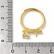 925 anillo ajustable de plata de ley con micro pavé de circonita cúbica. STER-NH0001-64G-4