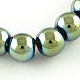 Electroplate Transparent Glass Beads Strands EGLA-Q062-8mm-D04-4