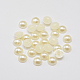 Opaque ABS Plastic Imitation Pearl Beads OACR-P008B-16-1