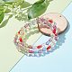 Ensemble de bracelets en perles acryliques transparents pour mère et enfants BJEW-JB06511-3