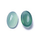 Natürliche grüne Onyx-Achat-Cabochons X-G-F605E-12A-2