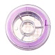 強い伸縮性のあるビーディング弾性糸  フラット弾性クリスタルストリング  紫色のメディア  0.8mm  約10.93ヤード（10m）/ロール EW-N002-08-2