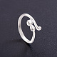 Shegrace cute design 925 anelli da dito in argento sterling con polsino a forma di gattino JR320A-3