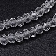 Faceted Rondelle Glass Beads Strands GLAA-M029-3mm-M-3