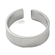 304 anello per polsino con occhi aperti in acciaio inossidabile RJEW-G306-02P-3