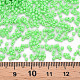 蛍光色ガラスシリンダービーズ  シードビーズ  焼き付け塗料  丸い穴  春の緑  1.5~2x1~2mm  穴：0.8mm  約8000個/袋  約1ポンド/バッグ SEED-S047-P-006-4