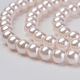 Brins de perles de verre teint écologiques X-HY-A008-6mm-RB091-3