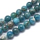 Chapelets de perles en apatite naturelle, grade AB, ronde, 6mm, Trou: 1mm, Environ 68 pcs/chapelet, 14.9 pouce (38 cm)