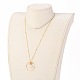 Colliers pendentifs perles de verre en forme de larme NJEW-JN03205-05-5