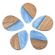 Opaque Resin & Walnut Wood Pendants X-RESI-S389-010A-C-2