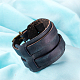 Retro Wide Band Leather Cord Unisex Bracelets BJEW-BB16045-C-8