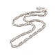 Clear Cubic Zirconia Column Link Chain Necklace NJEW-E074-04P-2