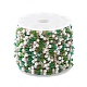Würfelförmige und runde Perlenketten aus Glas und ABS-Imitatperlen CHS-P016-43G-02-4