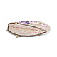 Shegraceコーデュロイ女性イブニングバッグ  刺繍ミルクの綿の花  合金の花の財布のフレームハンドル  合金ツイストカーブチェーン  ミスティローズ  210mm JBG008B-01-2