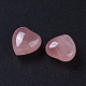 Piedra de amor de corazón de cuarzo rosa natural G-L533-57-2