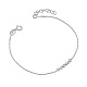 Bracelet shegrace simple design 925 en argent sterling avec petites perles JB09A-2