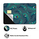 CREATCABIN Peacock Feathers Card Skin Sticker Debit Credit Card Skins Covering Personalizing Bank Card Protecting Removable Wrap Waterproof No Bubble Slim for Transportation Key Card 7.3x5.4Inch DIY-WH0432-098-3