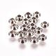304 Stainless Steel Spacer Beads, Bicone, Stainless Steel Color, 4x2mm, Hole: 1mm