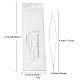 Zusammenklappbare Nadeln mit großen Augenperlen aus Edelstahl YW-ES001Y-45MM-4