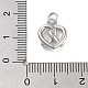 Подвески в форме сердца из латуни KK-M293-01P-3