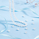 Arricraft 2 brins de perles d'agate blanche naturelle G-AR0005-43A-4