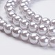 Hebras de perlas de vidrio teñidas ecológicas HY-A008-5mm-RB004-3