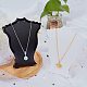 SUPERFINDINGS 4PCS 2 Colors 129mm Height Acrylic Necklace Easel Necklace Displays Multiple Necklace Bust Display Stand Necklace Organizer Holder NDIS-FH0001-01-5