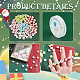 Pandahall Elite Weihnachten handgefertigtes Polymer-Ton-Perlen-Set für die DIY-Schmuckherstellung DIY-PH0004-04-6
