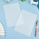 A5 Frosted Plastic Discbound Notebook Index Divider Sheets KY-WH0046-90A-7