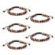 Bracelets réglables de perles tressées avec cordon en nylon BJEW-F308-55E-1