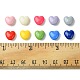 200pcs 10 couleurs perles acryliques opaques OACR-FS0001-44-5