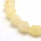 Polygon Natural Yellow Aventurine Beads Strands G-P063-83-3