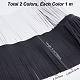 Gorgecraft 2m 2 couleurs garnitures franges simili cuir DIY-GF0006-33-2
