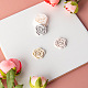 Rose Shape Resin Clay Cutters for Earring Making PW-WG42220-01-4