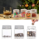BENECREAT 15PCS 50ml Clear Glass Bottles Candy Bottle with Aluminum Screw Top Empty Sample Jars with 2 Sheets Labels for Spice Herbs Small Items Storage Wedding Favors CON-BC0006-07-8