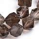 Chapelets de perles de quartz fumées naturelles G-S267-12-3