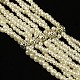 (распродажа фабрики ювелирных изделий) многожильные ожерелья из акрилового жемчуга NJEW-D135-1-2