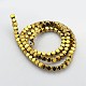 Electroplate Non-magnetic Synthetic Hematite Beads Strands G-J212A-03-2