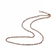 Ионное покрытие (ip) 304 ожерелье из сингапурской цепи из нержавеющей стали для мужчин и женщин NJEW-K245-013E-1