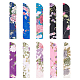 Nbeads 10 Uds 10 colores tela de seda plegable estampado floral bolsa de almacenamiento de abanico chino ABAG-NB0001-98-7