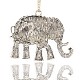 Fornituras colgante de collar de elefante ENAM-M001-23A-2