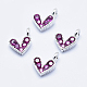 Brass Micro Pave Cubic Zirconia Charms RB-I078-66P-NR-1